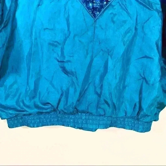 Wilson Advantage Vintage “80’s” Style Bomber Windbreaker Zip Lined Jacket Size L - Picture 12 of 16